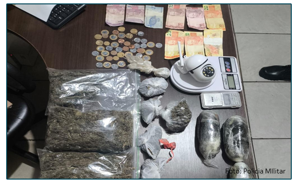 MEGA APREENSÃO EM NOVA ESPERANÇA: Polícia encontra crack, quase 1 kg de maconha e mais de 1,7 kg de haxixe durante ação na madrugada.