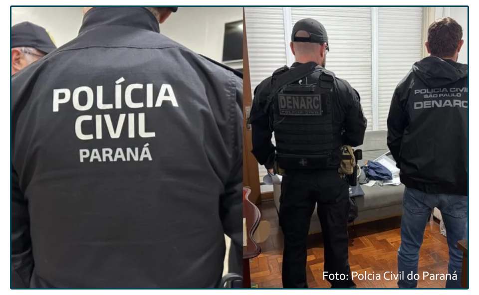 Megaoperação contra facção tem origem em apreessão de 1,1 tonelada de drogas em Maringá.